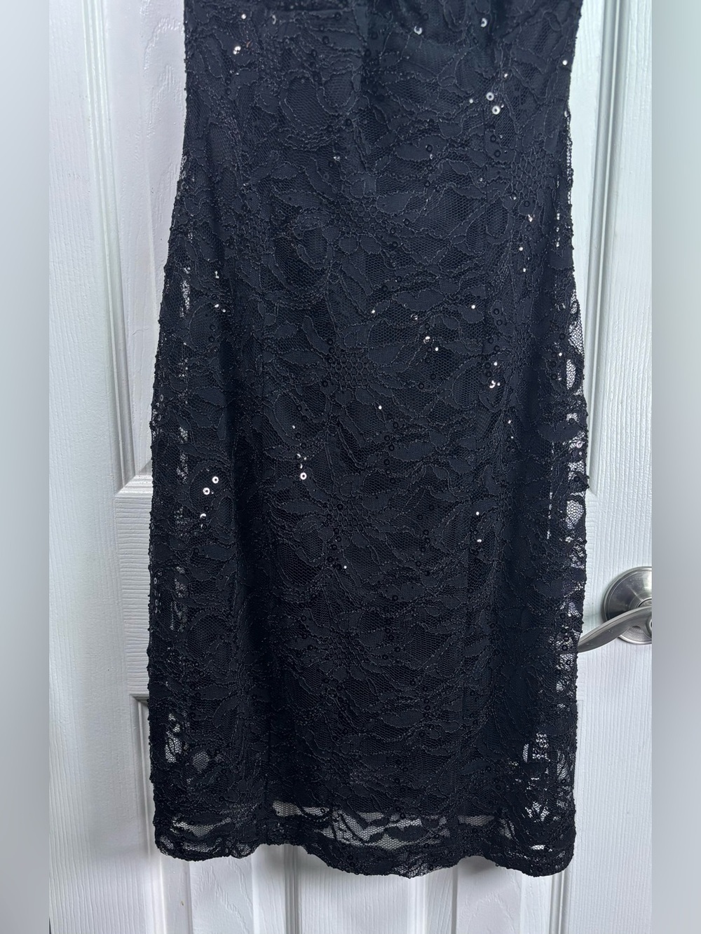 Fredericks of Hollywood Black Lace Halter Neck Dress XL - Picture 5 of 15